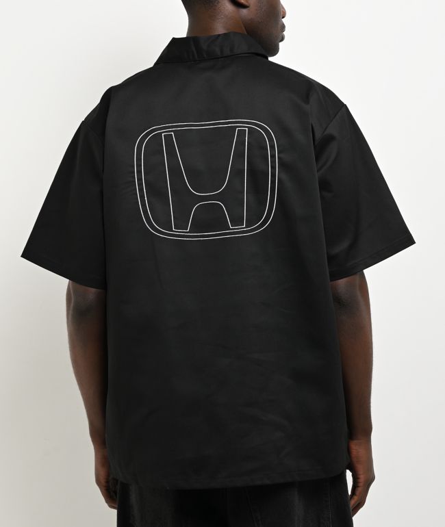 Honda Type R Black Quarter Zip Work Shirt | Zumiez