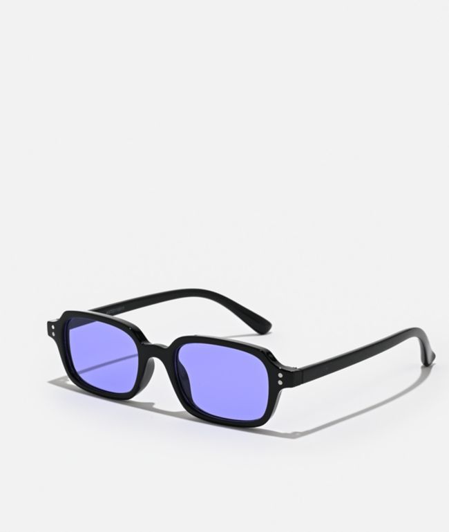 Astoria Black & Blue Square Sunglasses - Sunscape Eyewear