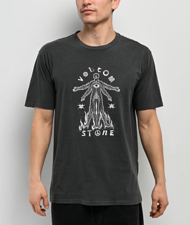 Volcom T-shirt à manches courtes Newro pour homme, Noir, Petit