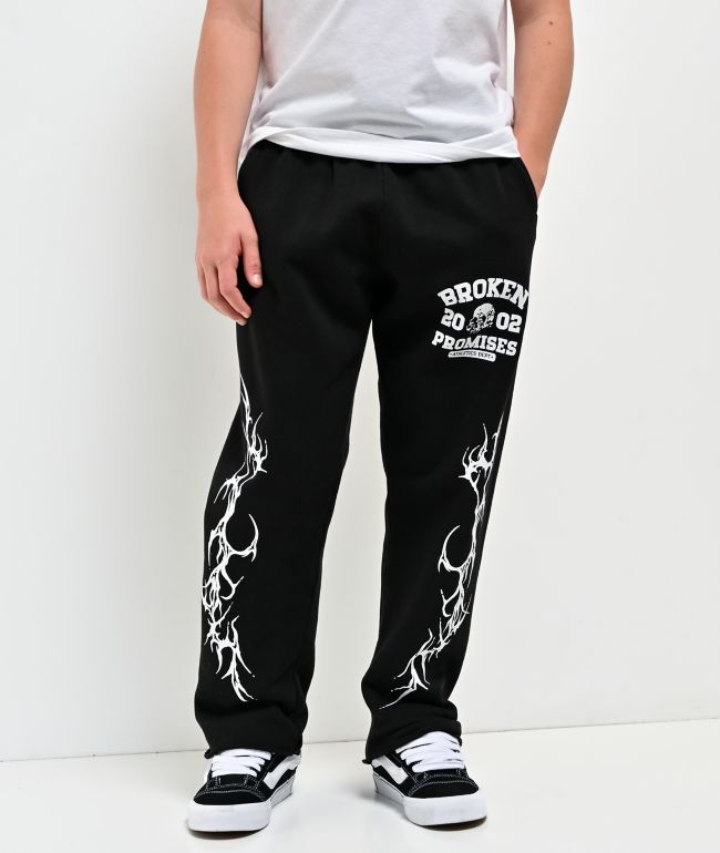 Broken Promises Kids Cyberathletic Black Sweatpants - Broken Promises