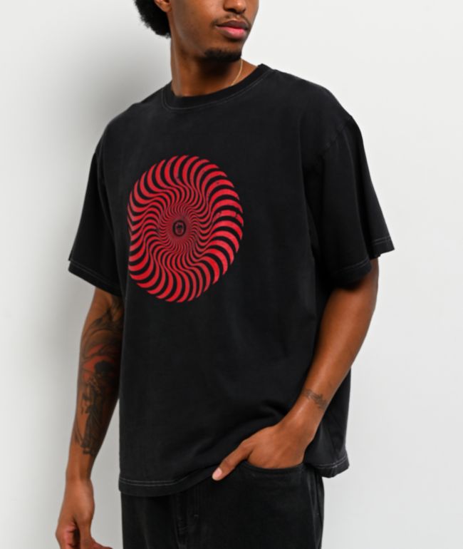 Spitfire Classic Swirl Black Wash T-Shirt - Spitfire