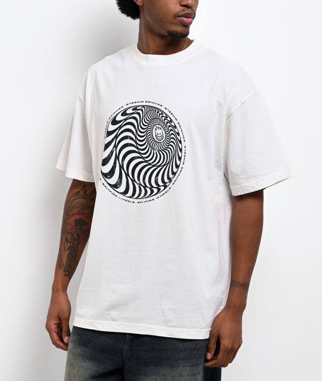 Spitfire Skewed Classic White T-Shirt - Spitfire