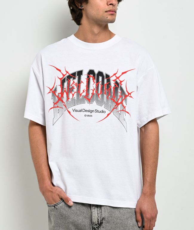 Welcome Coupled White T-Shirt - Welcome Skateboards