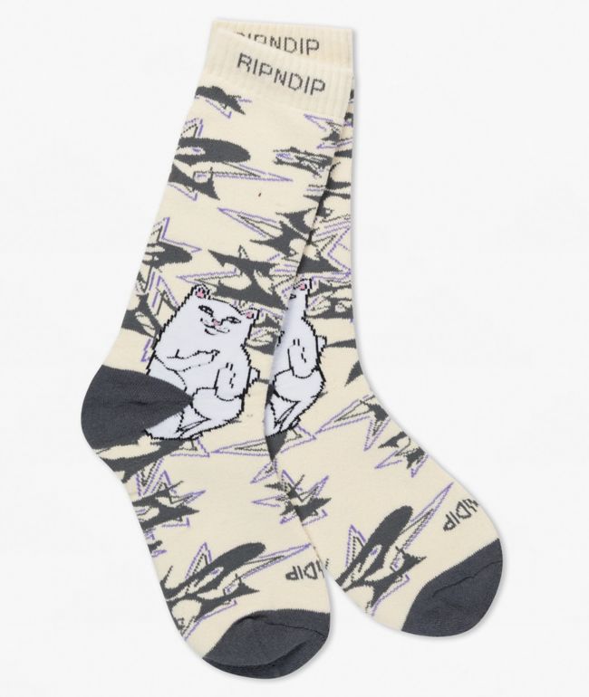 RIPNDIP Lord Nermal Wire Bone Crew Socks - RIPNDIP