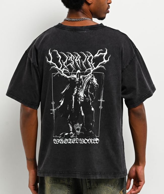 Vitriol Dark Knight Vintage Black T-Shirt - Vitriol