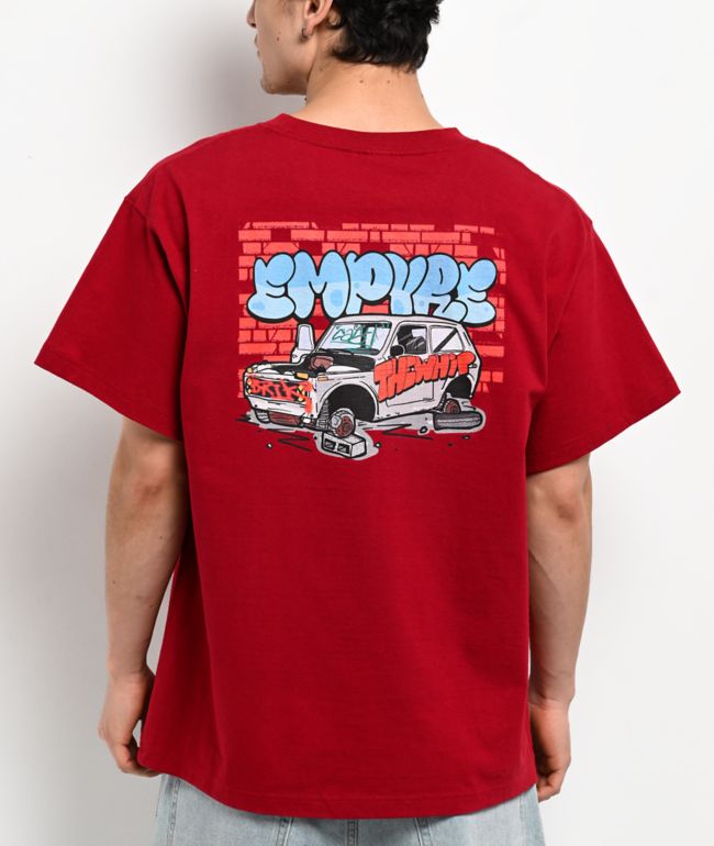 Empyre The Whip Red Boxy T-Shirt - Empyre