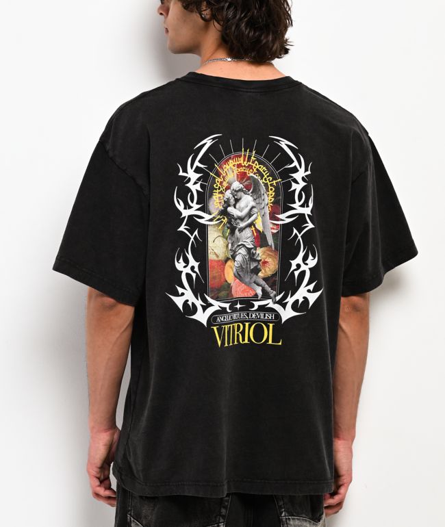 Vitriol Angelish Vintage Black T-Shirt - Vitriol