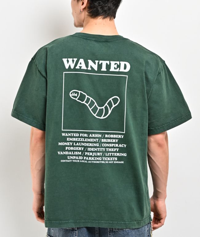 A.LAB Wanted Worm Green T-Shirt - A.LAB