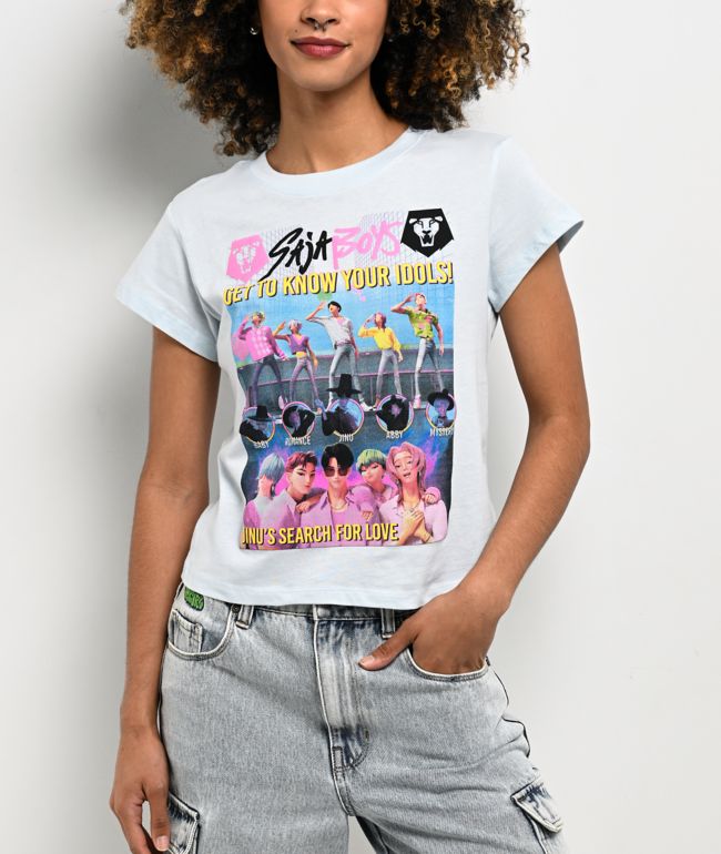 Kpop Demon Hunters Saja Boys Blue T-Shirt - 