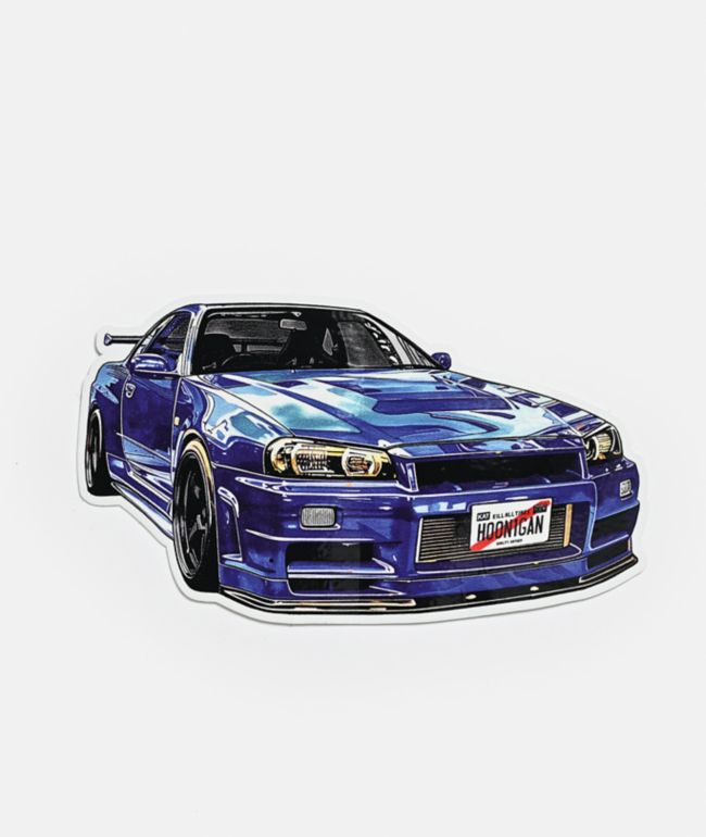 Hoonigan Three Four Sticker - HOONIGAN