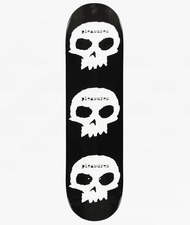 Zero x Pleasures Skulls 8.25" Skateboard Deck - Zero