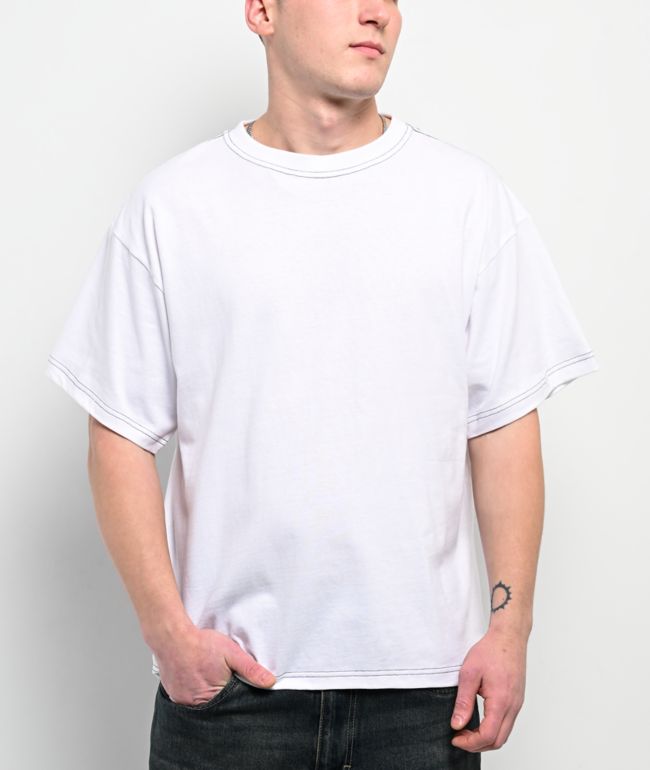 ITA Portal Contrast White Boxy T-Shirt - ITA