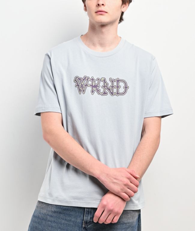 WKND Huldra Script Light Blue T-Shirt - WKND Skateboards