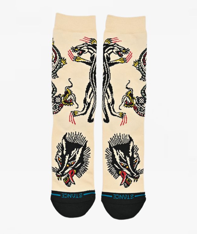 Stance x Bert Krak Battle Cream Crew Socks - Stance