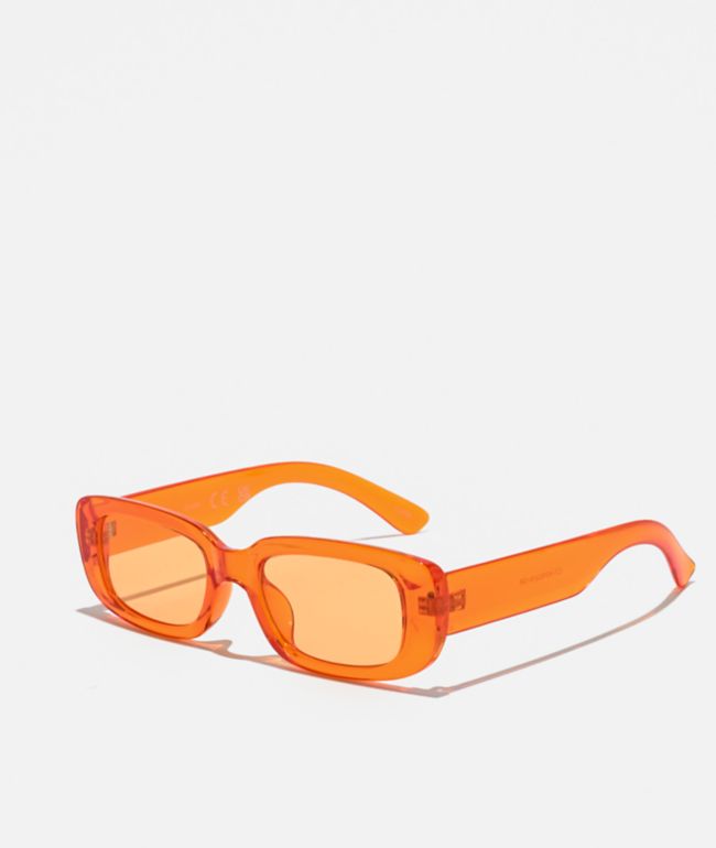Orange Rectangle Sunglasses - 
