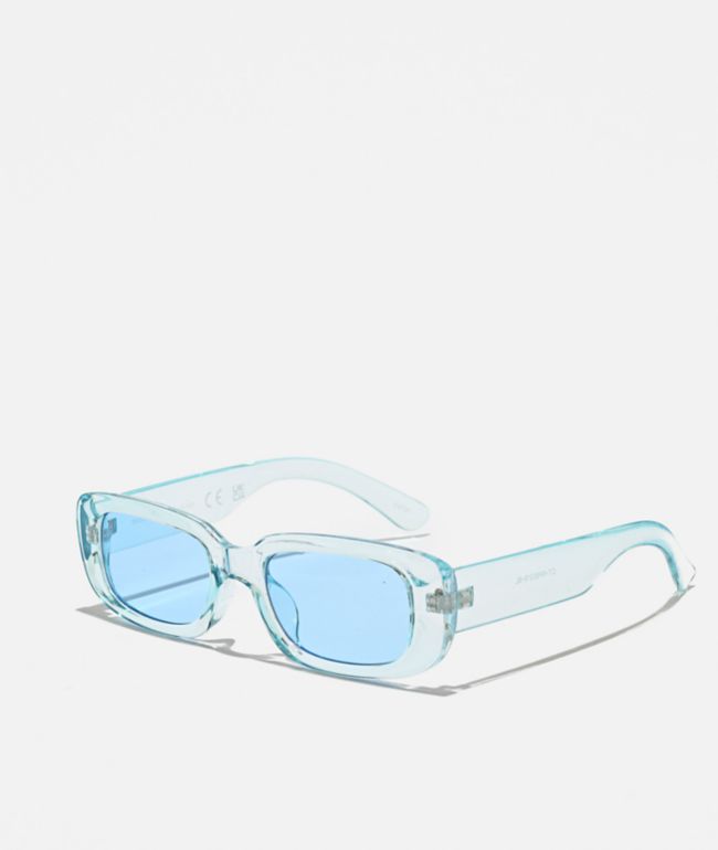 Blue Rectangle Sunglasses - 