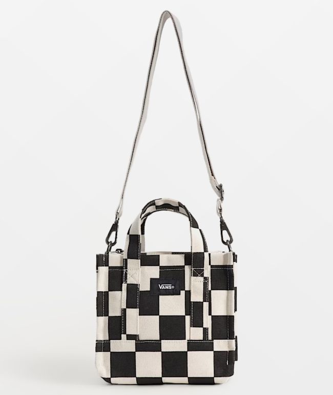 Vans Lil Pergs White & Black Checker Mini Tote Bag - Vans