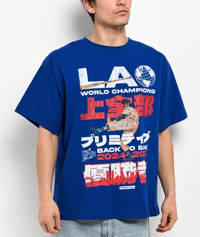 Primitive Last Pitch Blue Heavyweight T-Shirt - Primitive
