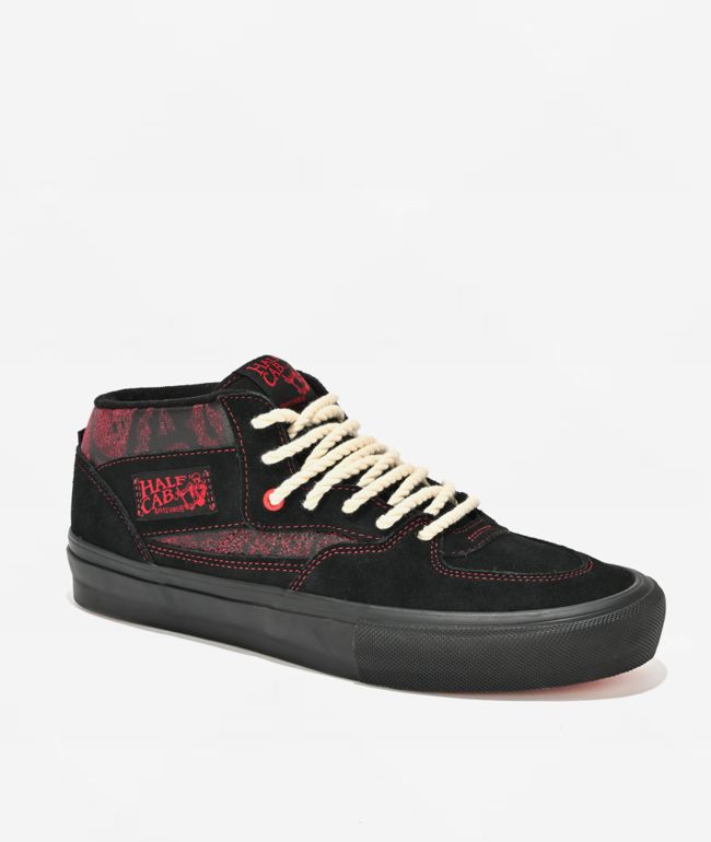 Vans Skate Half Cab Saw Red & Black Skate Shoes - Vans