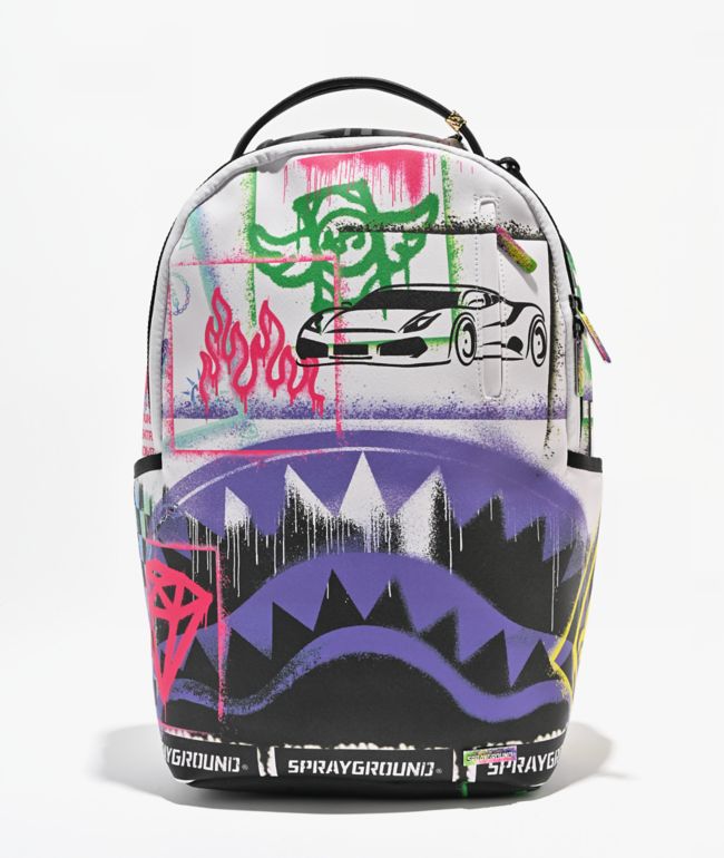 Sprayground Stencil Shark Attack Split Backpack - Sprayground
