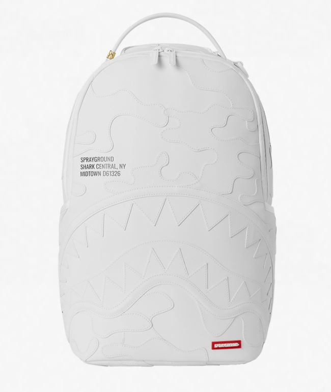 Sprayground Shark Central White Camo Backpack - Sprayground