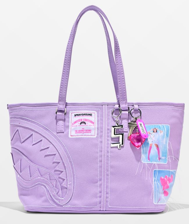 Sprayground Stitch Purple Canvas Tote Bag - Sprayground
