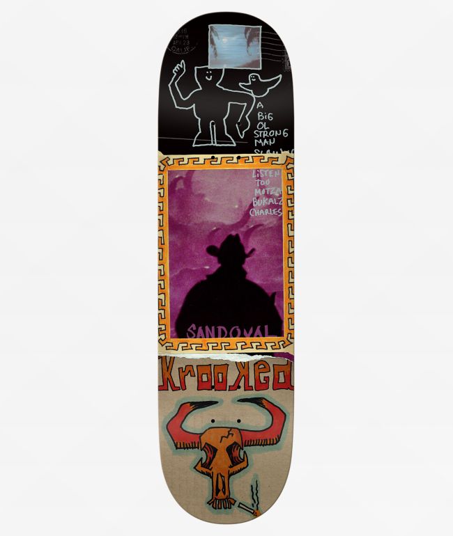 Krooked Sandoval Gun Slinger 9.02" Skateboard Deck - Krooked Skateboards