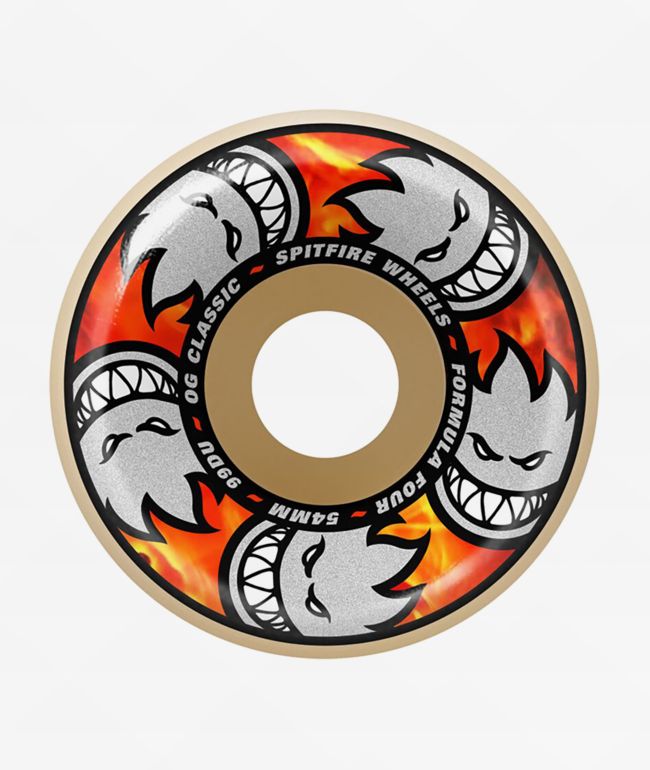 Spitfire OG Classic Formula Four 54mm 99a White Skateboard Wheels