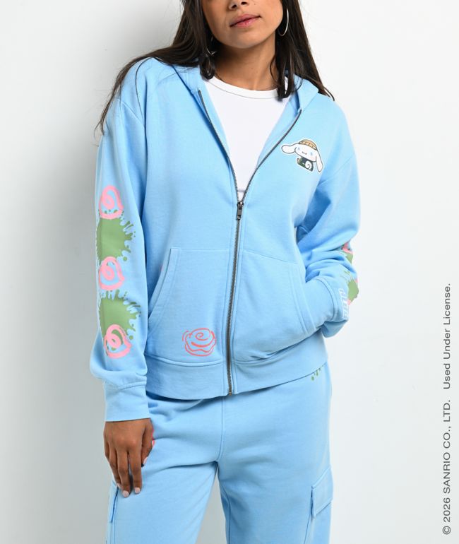 Hello Kitty® and Friends | A.LAB Cinnamoroll™ Street Graffiti Blue Zip Hoodie - Hello Kitty And Friends