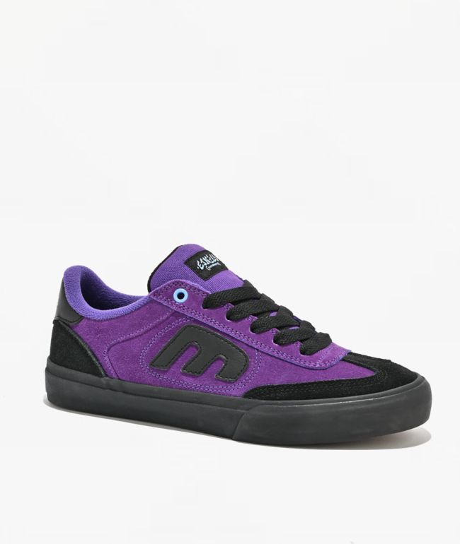 etnies Werka Locut Purple & Black Vulcanized Skate Shoes - etnies