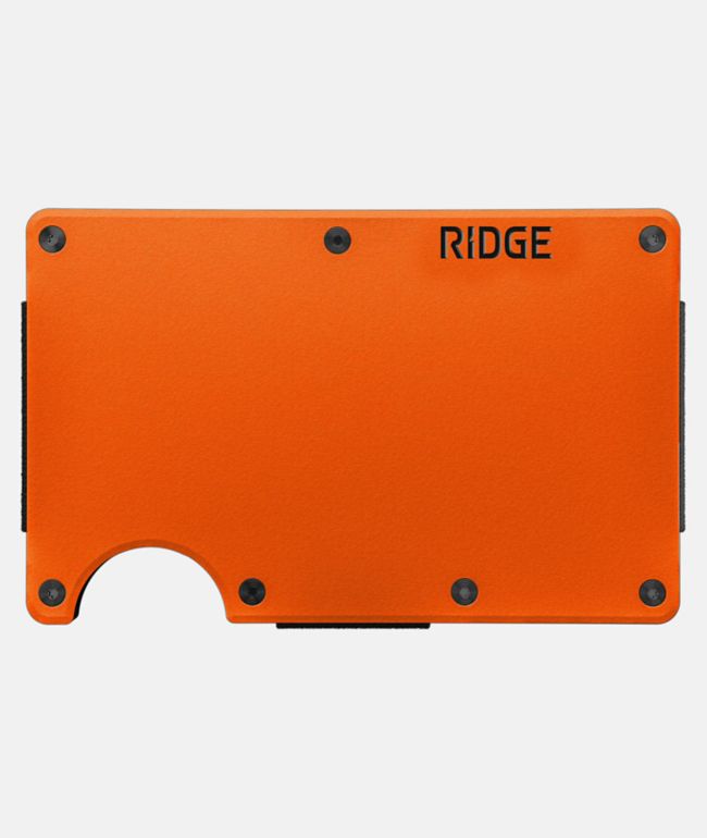 Ridge Basecamp Orange Metal Cardholder Wallet - Ridge