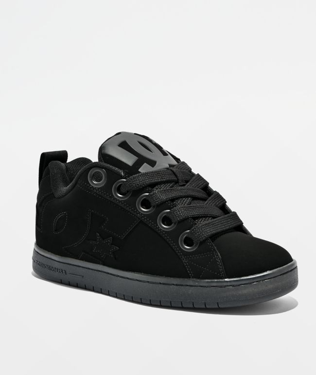 DC Court Graffik Puff Black Skate Shoes - DC