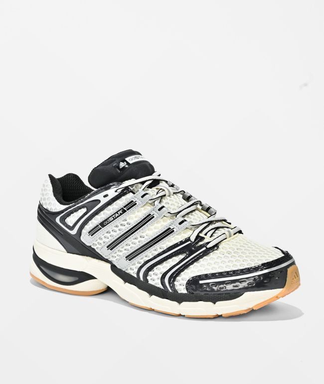 adidas Adistar Control 5 White, Black & Silver Shoes - adidas