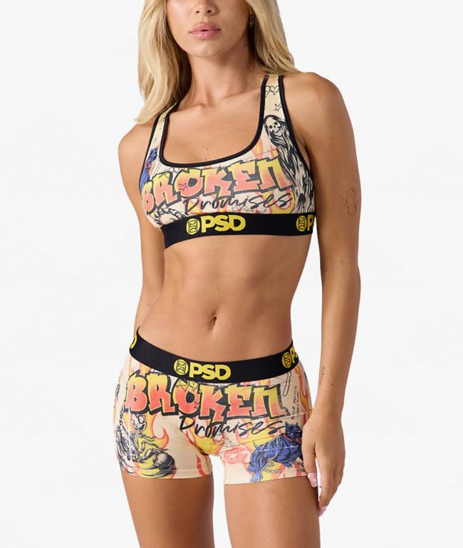 PSD x Broken Promises Lust Scorpion Beige Boyshort Underwear - PSD Underwear