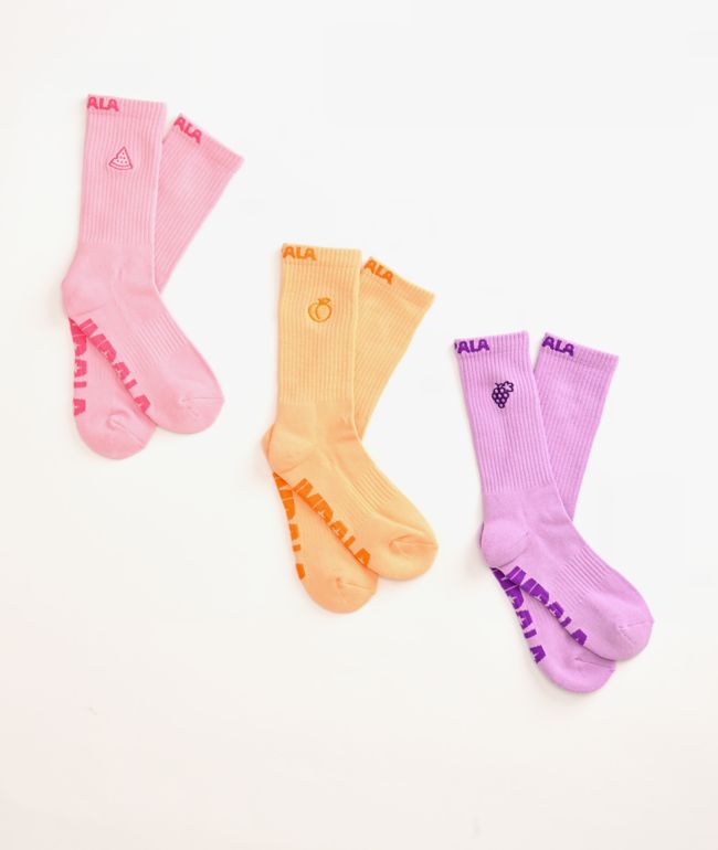Impala Fruit 3 Pack Crew Socks - Impala Rollerskates