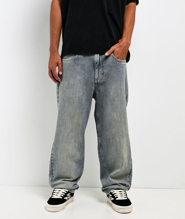 Empyre Gravel Rope Blue Wash Loose Fit Skate Jeans - Empyre