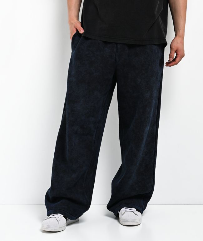 Ninth Hall Fundamentals Static Indigo Wash Baggy Sweatpants - Ninth Hall Fundamentals