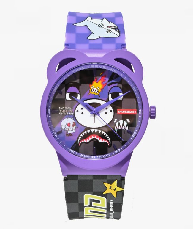 Sprayground WTF Purple Analog Watch - Sprayground