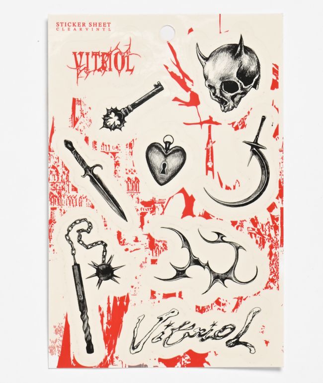 Vitriol Flash Of Darkness Sticker Sheet - Vitriol