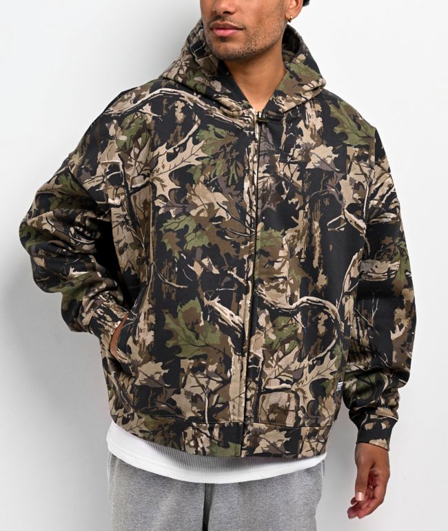 Pro Club Camo Heavyweight Zip Hoodie - Pro Club