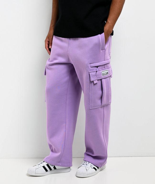 Pro Club Lavender Heavyweight Cargo Sweatpants - Pro Club