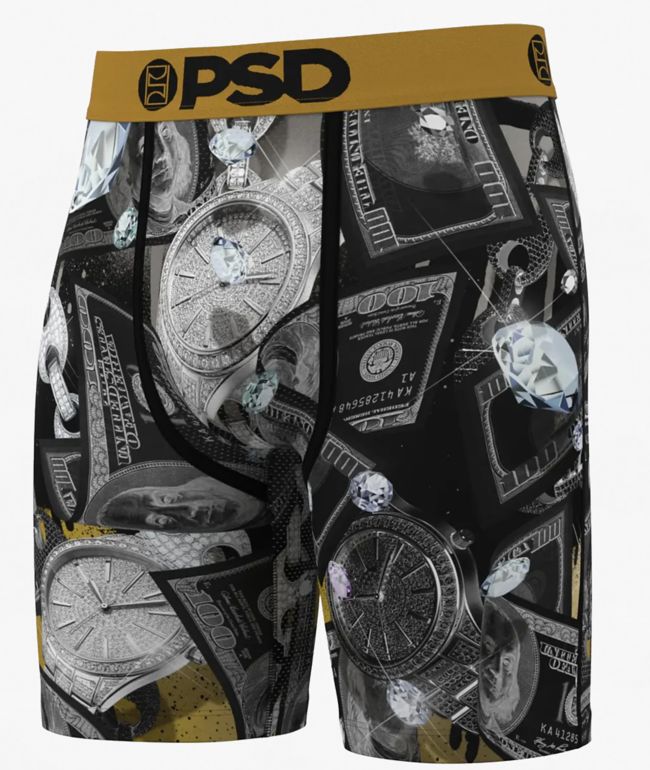 PSD High Rollers Grey Boxers Briefs - PSD Underwear