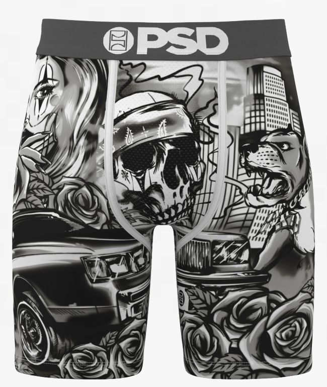 PSD Vatos Locos Grey Boxer Briefs - PSD Underwear