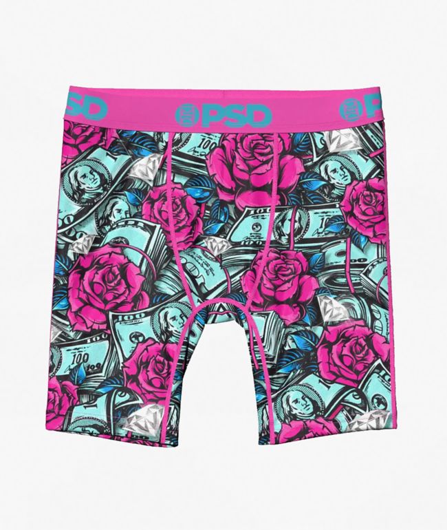 PSD Kids Stacked Roses Boxer Briefs - PSD Underwear