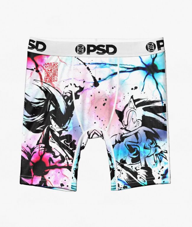 PSD x Sonic The Hedgehog Kids Super Hedgehogs White Boxer Briefs - PSD Underwear