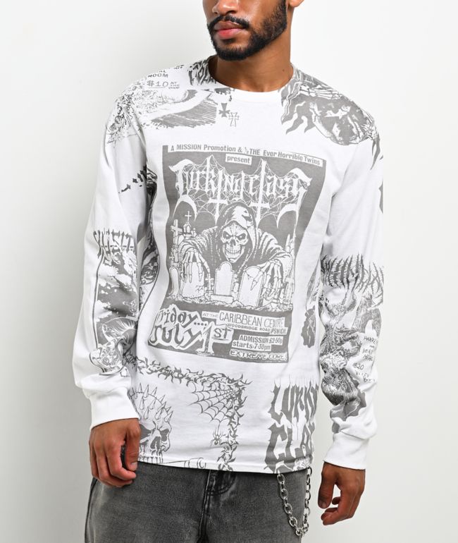 Lurking Class by Sketchy Tank Showcase White Long Sleeve T-Shirt - Lurking Class by Sketchy Tank