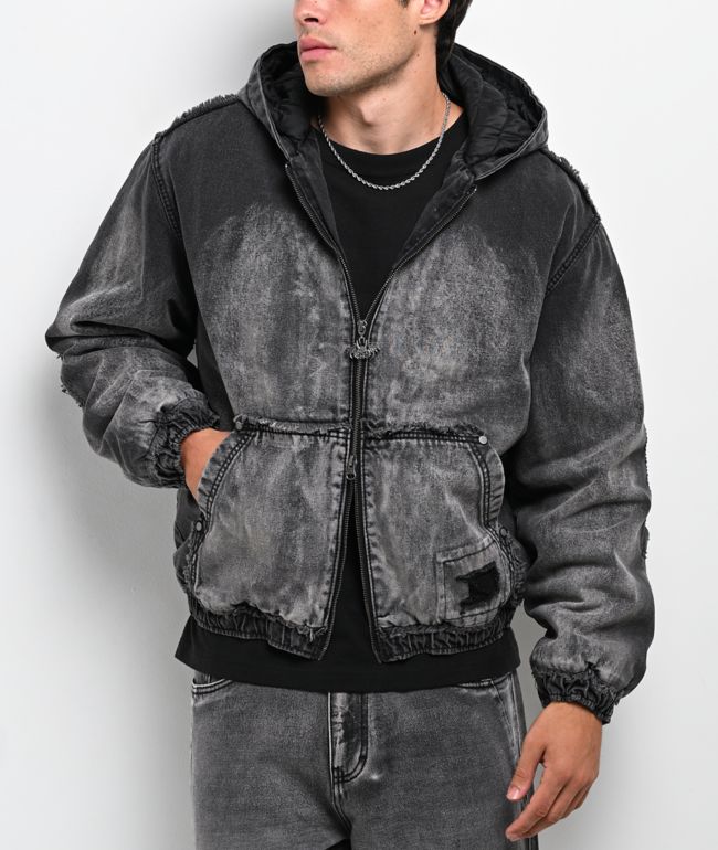 Vitriol Oblivion Depth With Destruction Wash Denim Jacket - Vitriol