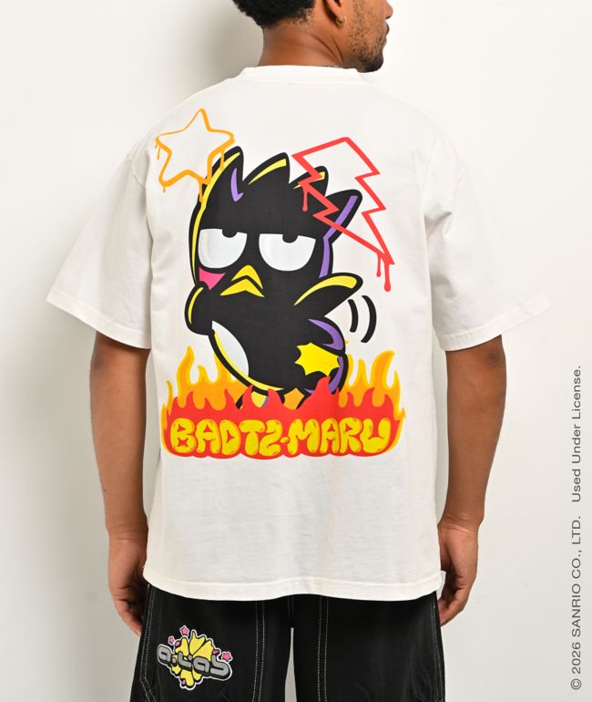 Hello Kitty® and Friends | A.LAB Badtz-maru™ Tokyo Skate White T-Shirt - Hello Kitty And Friends