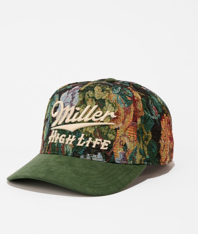 American Needle x Miller Genuine Draft High Life Tapestry Green Snapback Hat - American Needle
