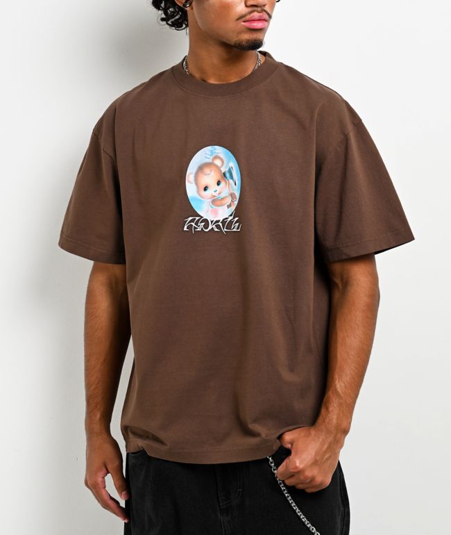 April Bear Brown T-Shirt - April Skateboards